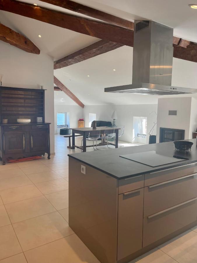 Grand appartement style loft bord de mer Propriano  Extérieur photo